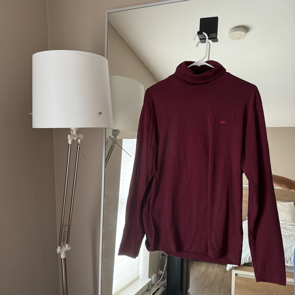 Red Calvin Klein Jeans Turtleneck